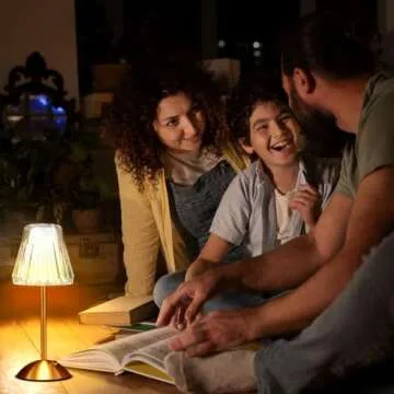 HPUFKOT Elegant Portable Desk Lamp with Touch Control