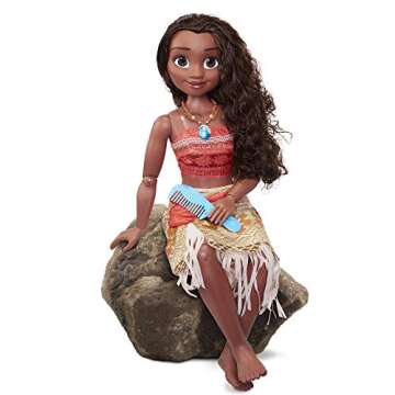 Disney Moana Doll 32" Tall Playdate Perfectly Poseable Doll, Includes Hair Comb, Playdate Moana Fashion Doll, Moana Doll Stands 32 Inches Tall! Great Gift for Girls