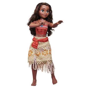 Disney Moana Doll 32" Tall Playdate Perfectly Poseable Doll, Includes Hair Comb, Playdate Moana Fashion Doll, Moana Doll Stands 32 Inches Tall! Great Gift for Girls