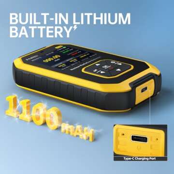 Geiger Counter Nuclear Radiation Detector - FNIRSI Radiation Dosimeter with LCD Display, Portable Handheld Beta Gamma X-ray Rechargeable Radiation Monitor Meter, 5 Dosage Units Switched