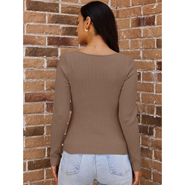 LILLUSORY Twist Knot Fall Top - Chic & Comfy Women's Sweater