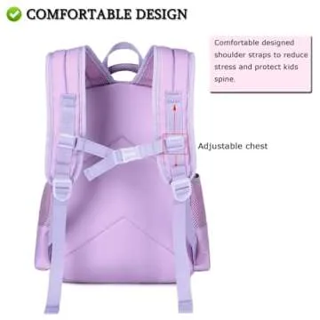 Cute Unicorn Preschool Backpack Set with Lunch Box
