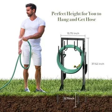 Durable Winpull Garden Hose Holder for Easy Organization
