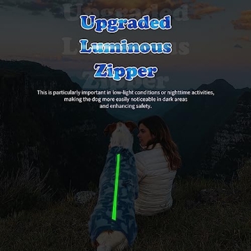 Warm Winter Dog Coat with Luminous Zipper - ROZKITCH