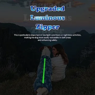 Warm Winter Dog Coat with Luminous Zipper - ROZKITCH