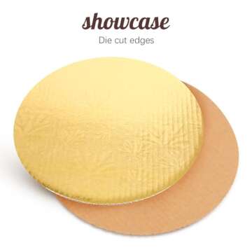 Bekoetoz 40 Pack Cake Boards - Durable Cake Bases