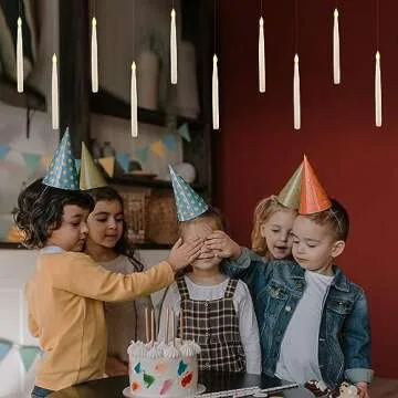 LUSHARBOR Floating Candles with Wand for Magical Decor