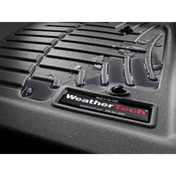 WeatherTech Custom Fit FloorLiners for Toyota Camry - 1st Row (440841), Black