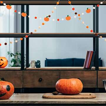 Tatuo Felt Garland Set for Thanksgiving and Halloween
