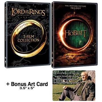 The Lord of the Rings + The Hobbit: Complete J. R. R. Tolkien Film Franchise Fanatic DVD Collection ...