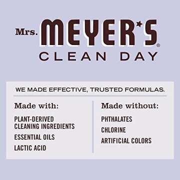 MRS. MEYER'S CLEAN DAY Liquid Toilet Bowl Cleaner, Stain Removing, Lavender, 24 oz