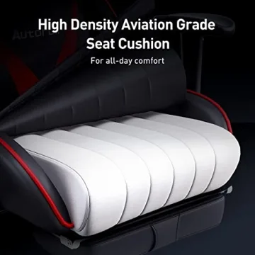 Ergonomic AutoFull C3 Gaming Chair with Footrest in Red