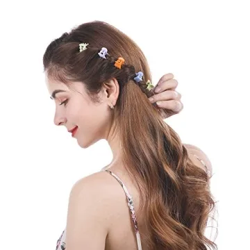 Funtopia 72 Pcs Mini Hair Claw Clips Assorted Colors
