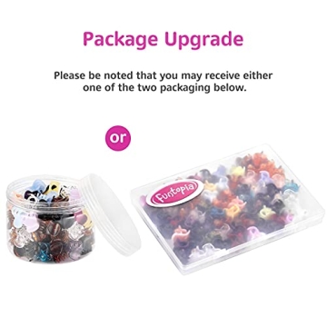 Funtopia 72 Pcs Mini Hair Claw Clips Assorted Colors