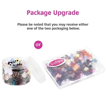 Funtopia 72 Pcs Mini Hair Claw Clips Assorted Colors