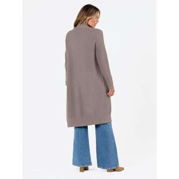 LILLUSORY Oversized Long Cardigan Sweater for Women
