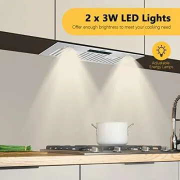 30 Inch Range Hood Insert with Gesture Control and 900 CFM