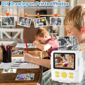 Perfect Instant Print Camera for Kids Ages 3-12