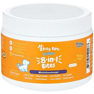Zesty Paws Chewable Dog Multivitamin - 8-in-1 Health Support