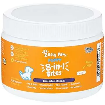 Zesty Paws Chewable Dog Multivitamin - 8-in-1 Health Support