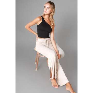 NIKIBIKI One Shoulder Crop Top - Stylish Comfort for All