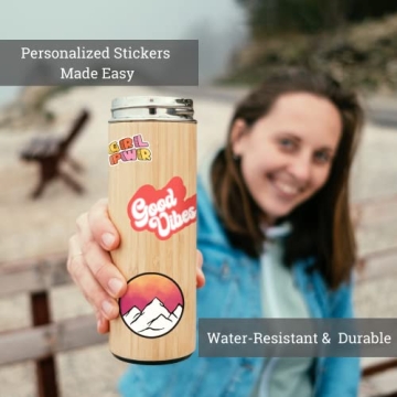 ZICOTO Premium Vinyl Sticker Paper - Waterproof & Glossy 15 Sheets