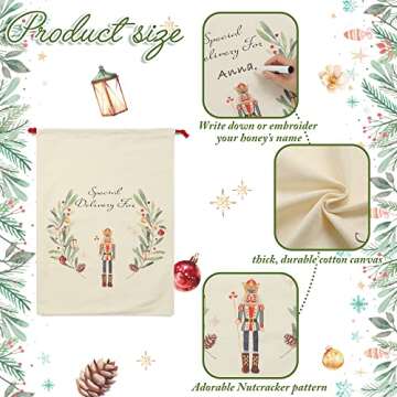 Personalized Large Christmas Santa Sack Bag - Perfect for Holiday Gifts