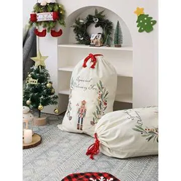 Personalized Large Christmas Santa Sack Bag - Perfect for Holiday Gifts
