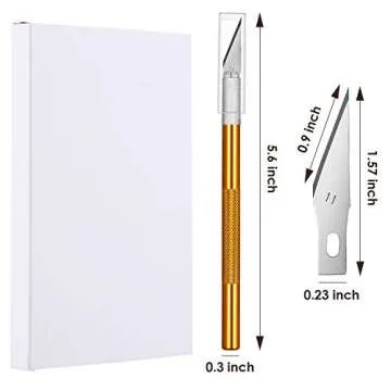 Gejoy Hobby Knife Set with 60 Replacement Blades