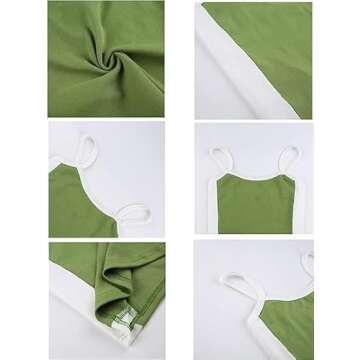 Spaghetti Strap Tank Tops for Women Sexy Sleeveless Crop Tops Going Out Tops Camisole Green