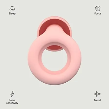 Loop Quiet Ear Plugs for Noise Reduction – Super Soft, Reusable Hearing Protection in Flexible Silicone for Sleep, Noise Sensitivity - 8 Ear Tips in XS/S/M/L – 24dB & NRR 14 Noise Cancelling - Pink
