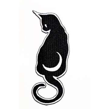 Charming Black Cat Halloween Patch - Perfect for Customizing Your Gear!
