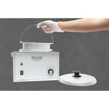 Starpil Wax Pot Warmer Professional for Hair Removal - Electric Hard Wax Beads Heater 5lb Capacity - Large Single Wax Warmer - Esthetician Supplies for Waxing Salon.