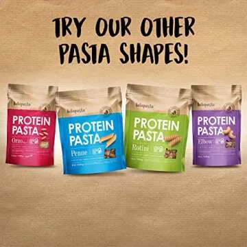 High Protein Pasta, 19g, Made with Lupin Flour & Sunflower Flour, 4g Net Carb, Gluten Free, Keto Pasta, Low Carb Pasta, Lupin Pasta by lulupasta (Rotini, 1 Pack)