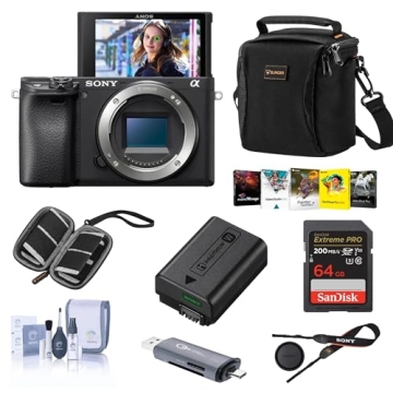 Sony Alpha a6400 Mirrorless Camera Bundle with Essential Accessories