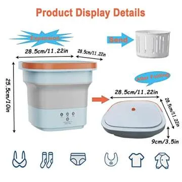 Compact Mini Foldable Washing Machine for Baby Clothes