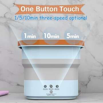 Compact Mini Foldable Washing Machine for Baby Clothes