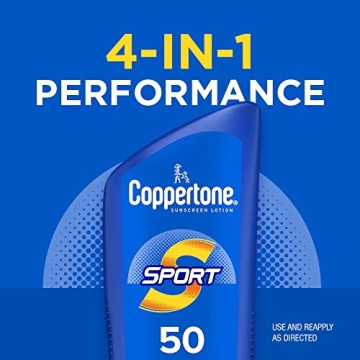 Coppertone SPORT Sunscreen SPF 50 Lotion Non-Greasy