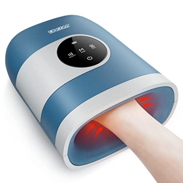 CINCOM Upgraded Hand Massager - Cordless Heat & Compression Relief for Arthritis & Stiff Joints, Ide...