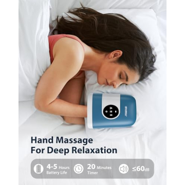 CINCOM Hand Massager - Cordless Heat & Compression Relief