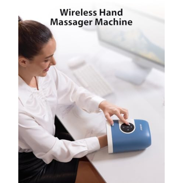CINCOM Hand Massager - Cordless Heat & Compression Relief
