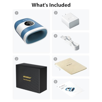 CINCOM Hand Massager - Cordless Heat & Compression Relief