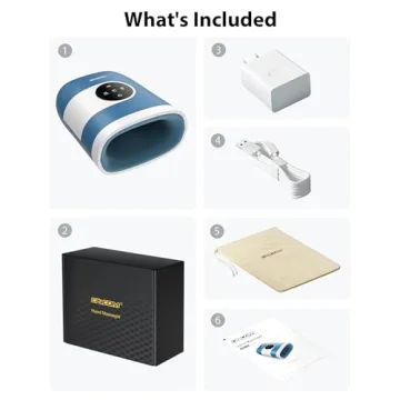 CINCOM Hand Massager - Cordless Heat & Compression Relief