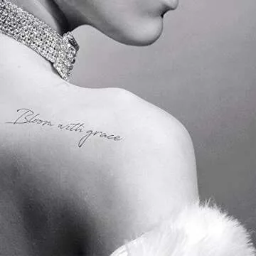 Everjoy Realistic Temporary Tattoos - 20 Motivational Stickers