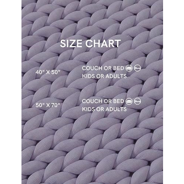 YnM Chunky Throw Blanket - Soft, Hand Knitted Comfort