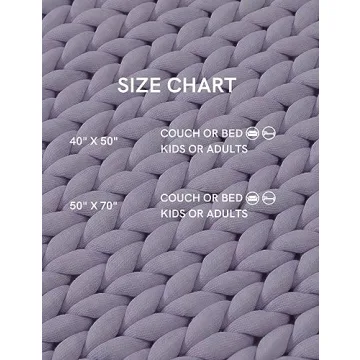 YnM Chunky Throw Blanket - Soft, Hand Knitted Comfort