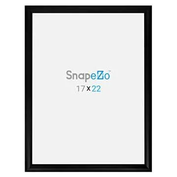 Snapezo 17x22 Poster Frame with Snap Design and UV Covers