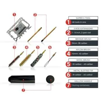 Compact Micro 9mm Pistol Cleaning Kit for Gun Owners