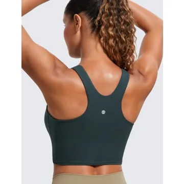 CRZ YOGA Butterluxe Racerback Bra for Women - Stylish Comfort