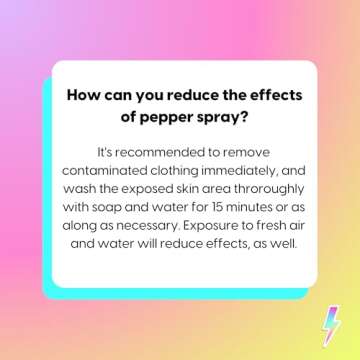 BlingSting Pepper Spray Keychain for Women Pink